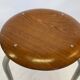 Vintage school stool, 1970s industrial design, Dutch minimalist