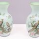 Norleans - Made in Italy - Opaline Glass Hand Painted Vases