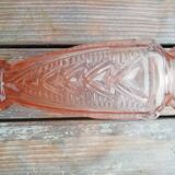 Pink glass vase