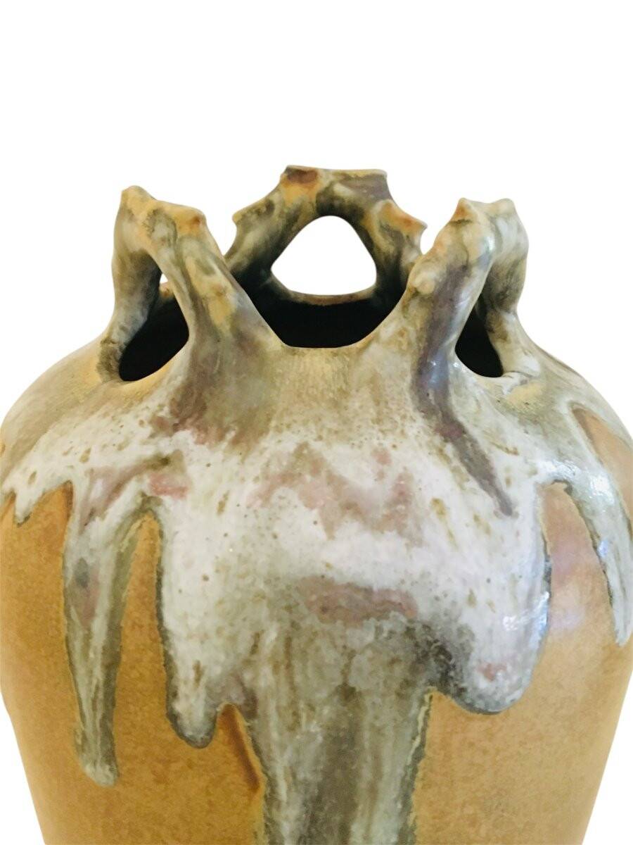 Pair of stoneware vases, Signed, 1950s/60s