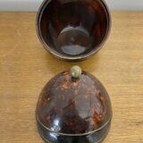 Antique Coconut Ice Bucket 50s Vintage