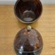 Antique Coconut Ice Bucket 50s Vintage