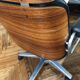 Office chair 1970 Stoll /Giroflex in black leather by Karl Ditter