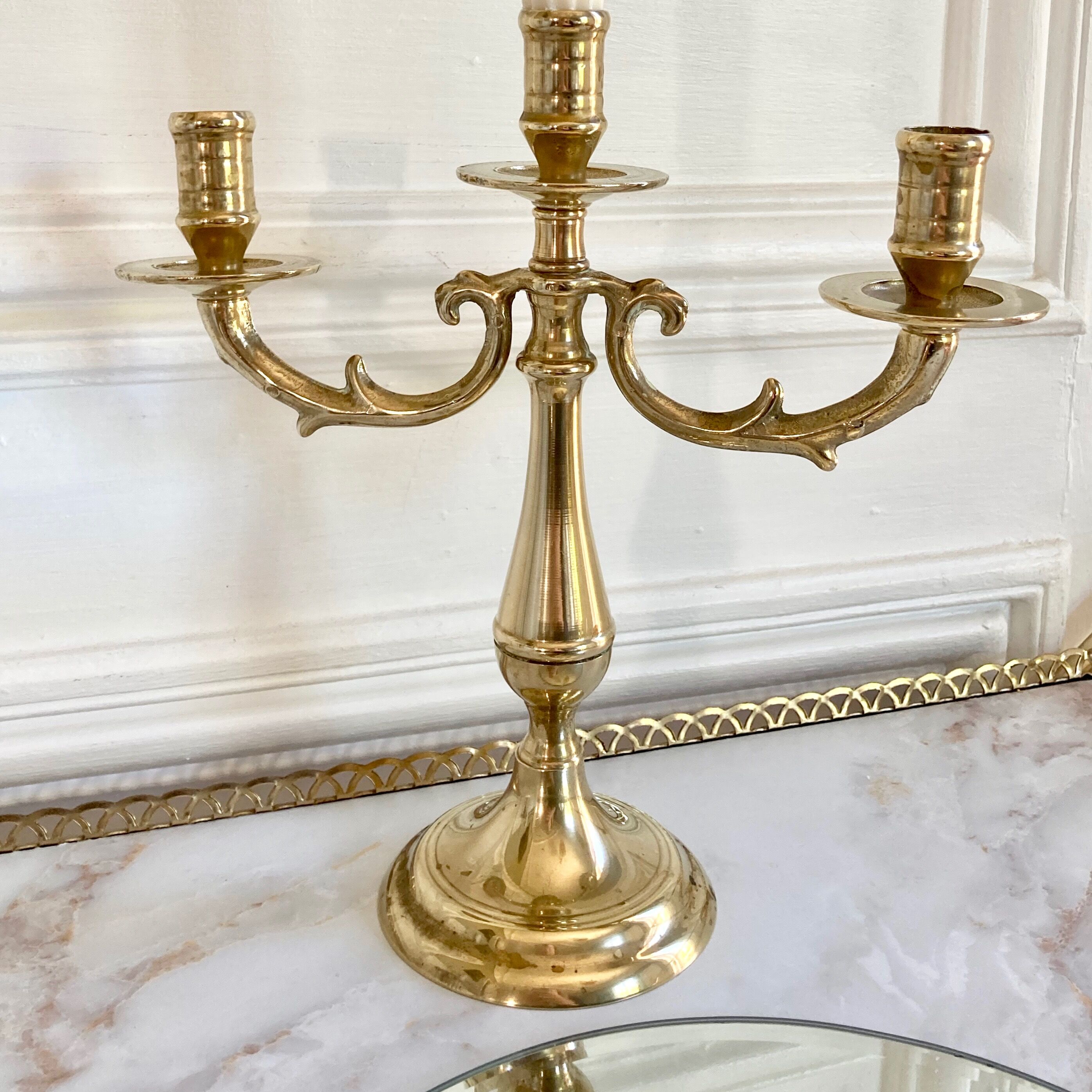 Brass candlestick