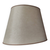 Abat-jour vintage ovale signé Louis Drimmer – Tissu effet froissé & li