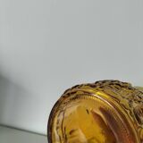 Pichet en verre ambré vintage