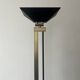 halogen floor lamp brass and black metal, relco milano 1970