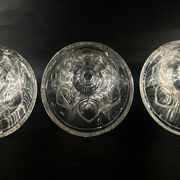 3 baccarat giant glasses 280ml m.à feuilles