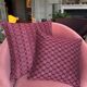 Burgundy and pink Kachin cushion cover (RIDA)
