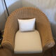 Wide rattan armchair Olivier Shrought