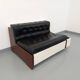 Banquette canapé-lit vintage avec éclairage intégré, design italien Beka Tortuga, en skai, fibre