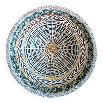 Earthenware fruit bowl - signed and numbered under the base