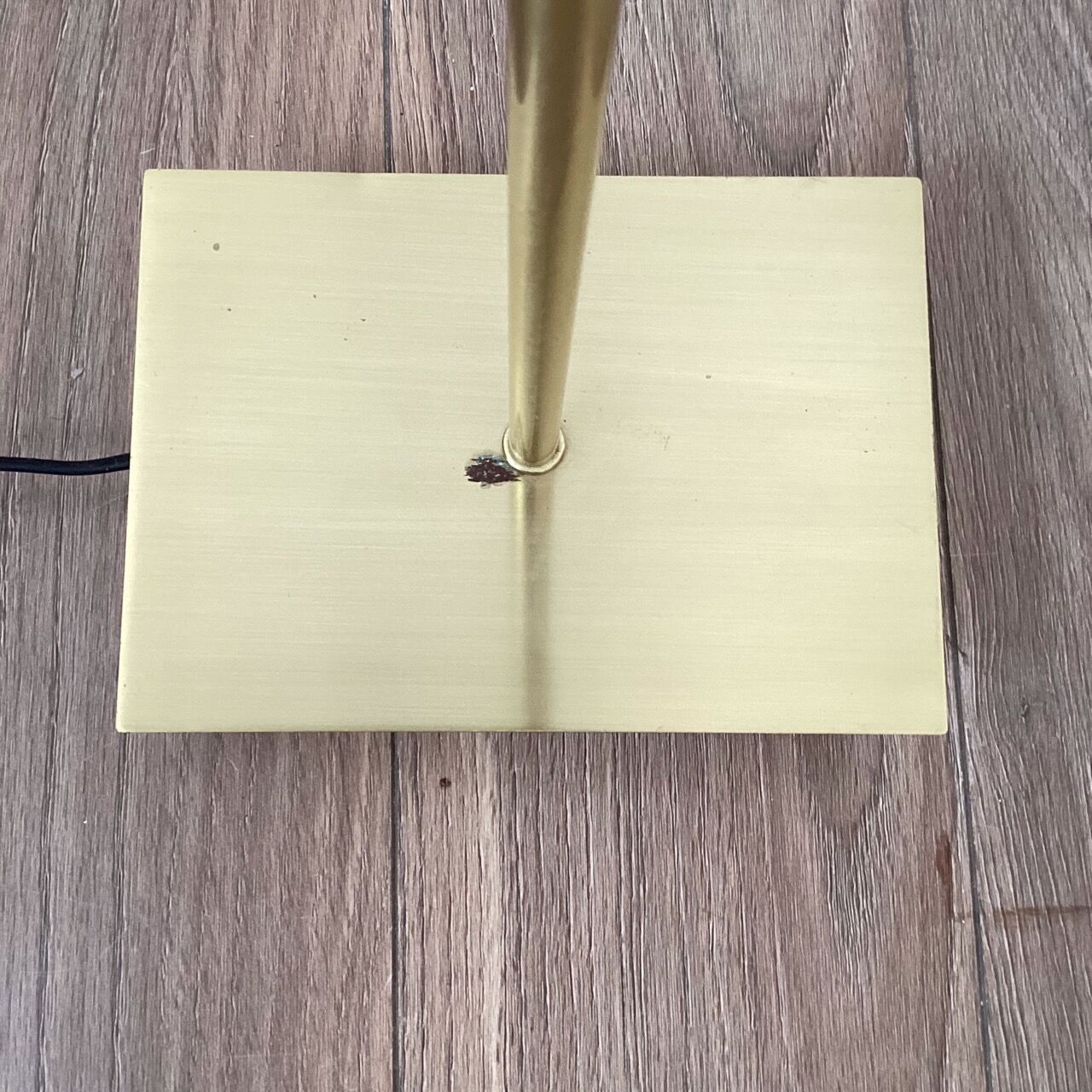 Golden lucid floor lamp