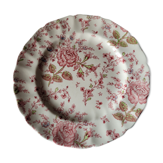 6 assiettes plates johnson brother rose chintz