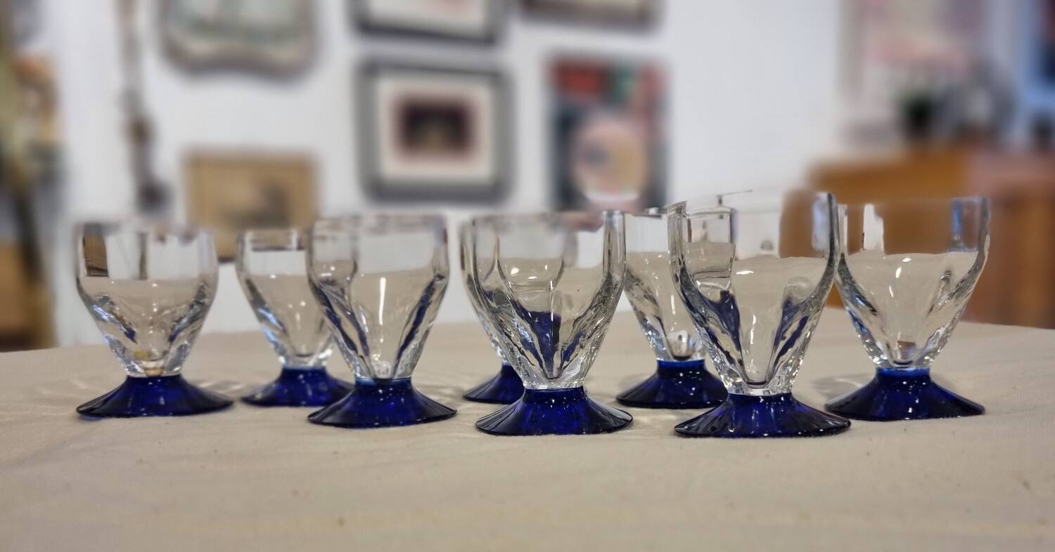 Set of 8 digestif glasses