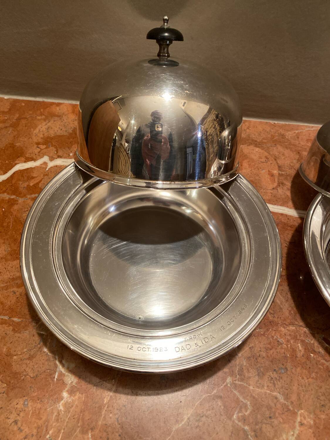 Beautiful set of two old caviar bells