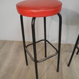 Lot of 2 red stools 50/60