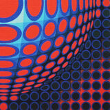 Victor Vasarely  Op Art Limited Edition Lithograph (1975) Signature pri