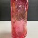 Vintage vase signed in bubble glass.