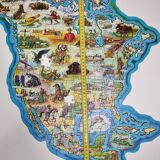 Map of North America, Waddington's shaped Jig-Map, puzzle, 54 x 59 cm