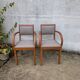Pair of bridge armchairs