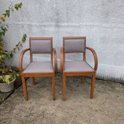 Pair of bridge armchairs
