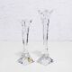 Paire de bougeoirs en cristal Nachtman