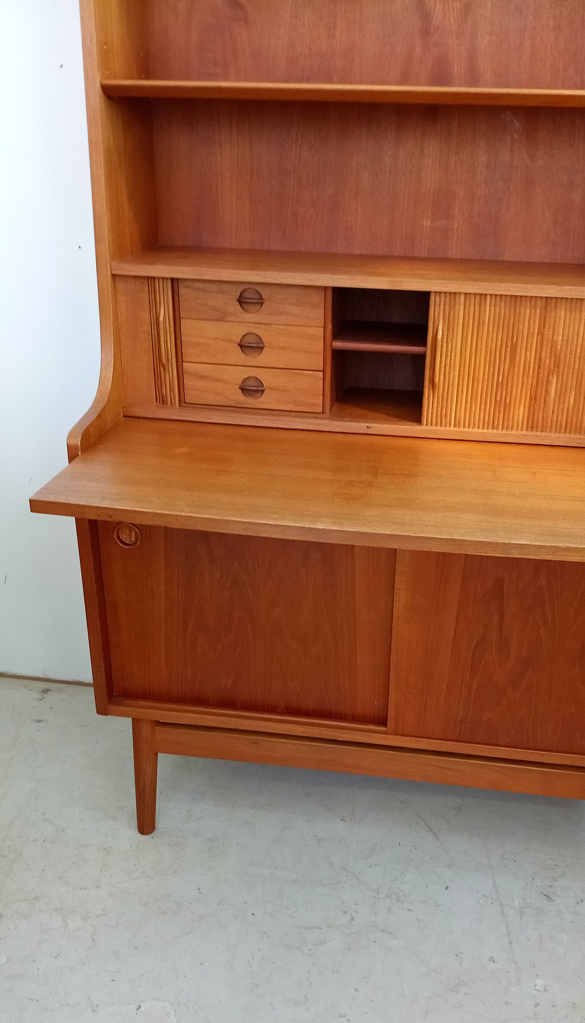 Secretary desk in teak by Johannes Sorth for BM mobler, denmark, 60s