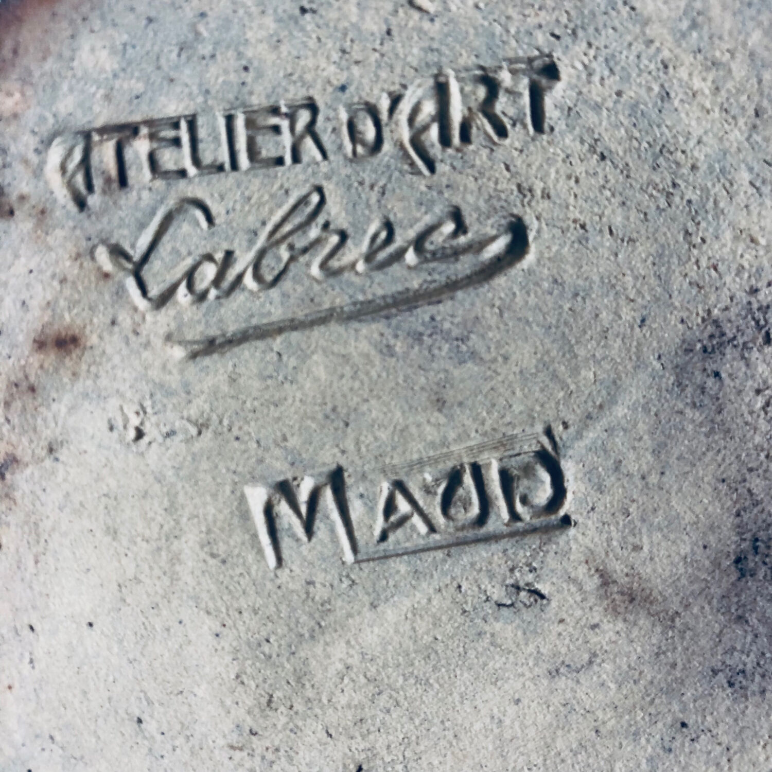 Art Deco vase in salt-glazed stoneware by Labrec by Labrut & Recullé