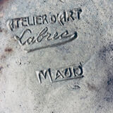 Art Deco vase in salt-glazed stoneware by Labrec by Labrut & Recullé