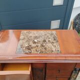 Commode semainier ancien plateau marbre style louis xvi