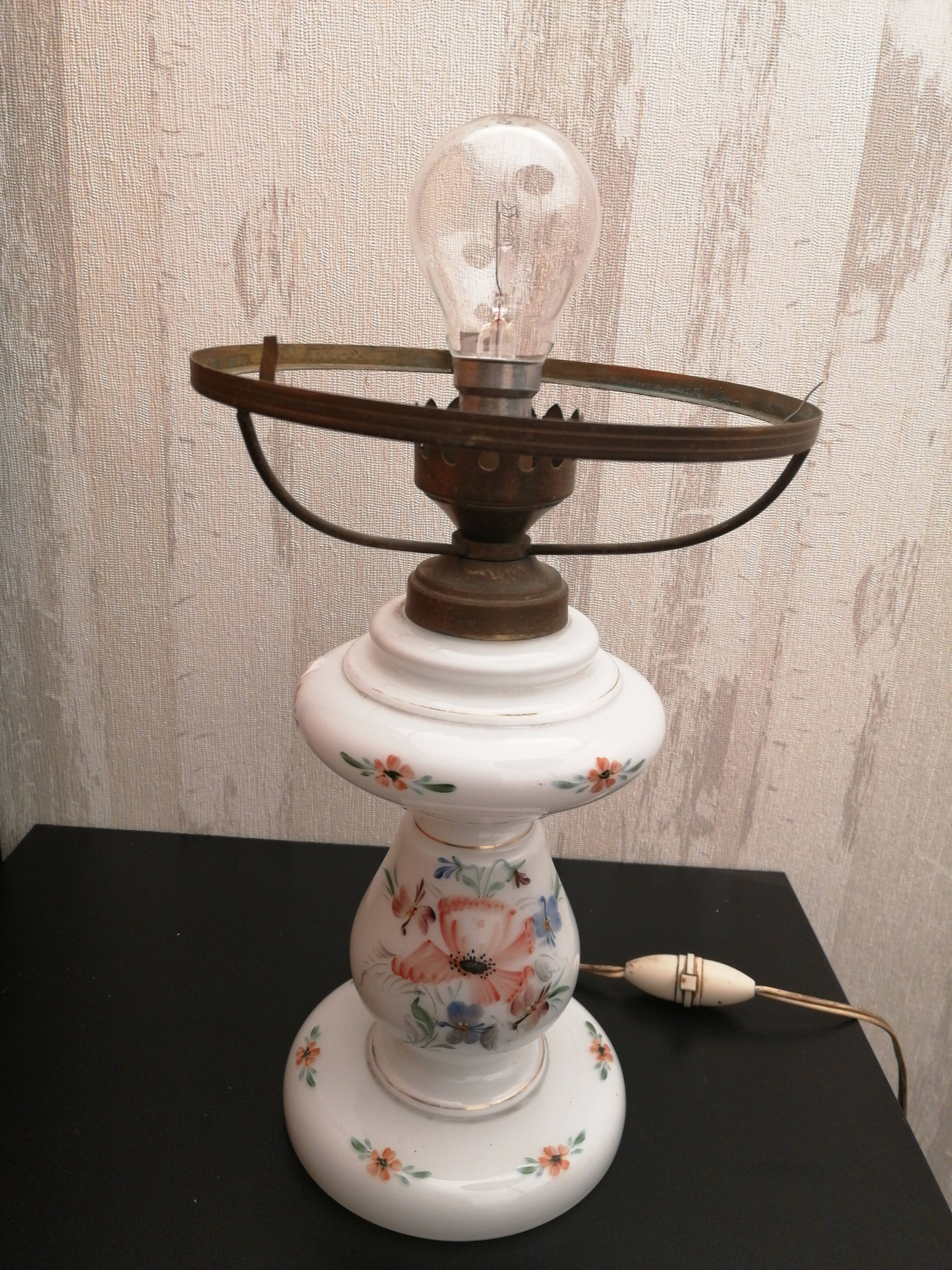 Antique porcelain lamp