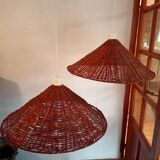 Pair of rattan suspensions