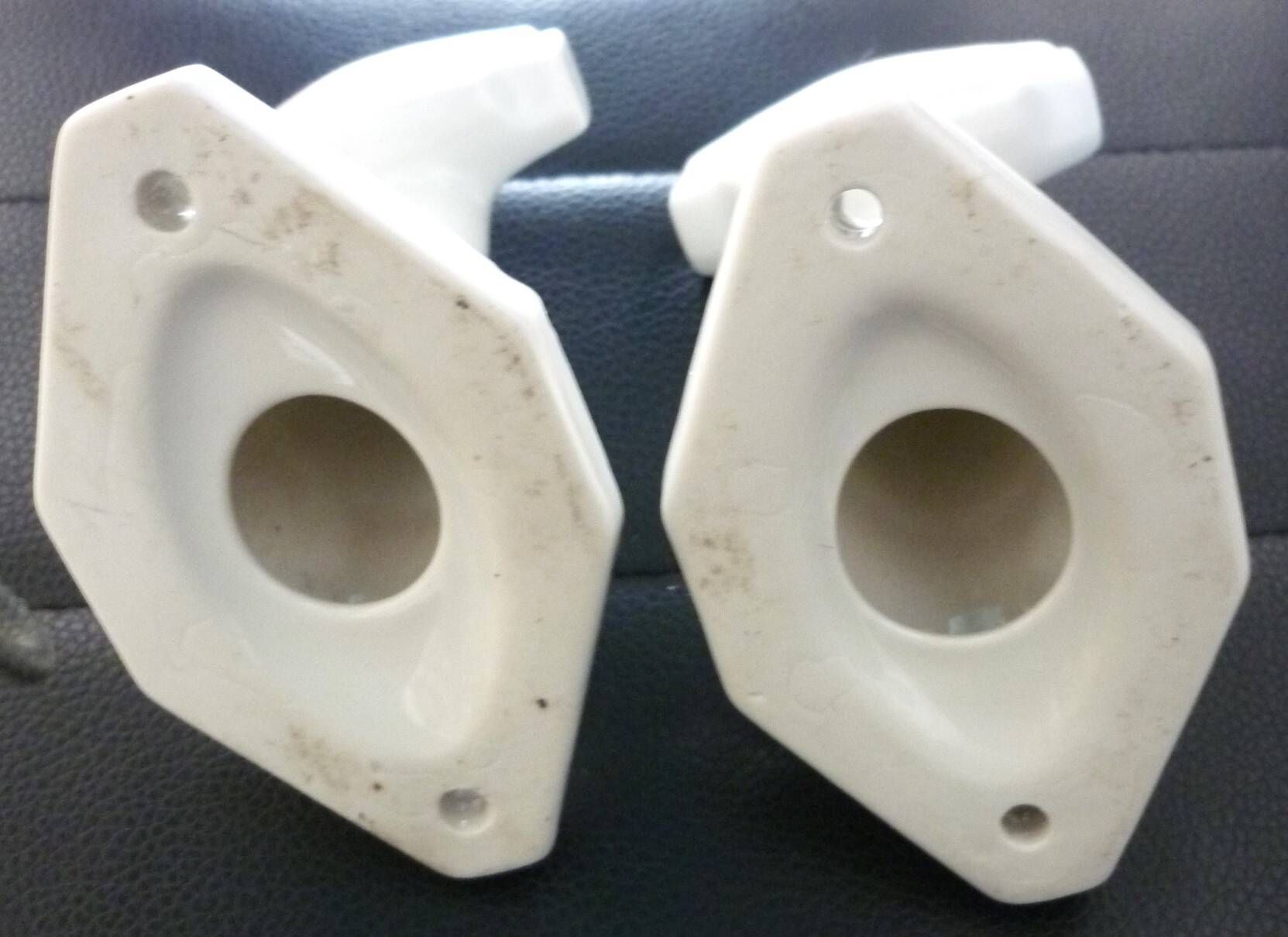 Set of 4 coat hooks, antique porcelain coat rack, art deco circa 1920