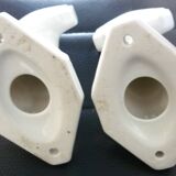 Set of 4 coat hooks, antique porcelain coat rack, art deco circa 1920