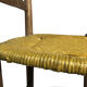 Old wooden chair, mulched seat