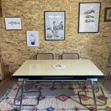 Yellow formica table