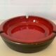 Koramic red and black ceramic empty pocket ashtray