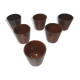Lot de 6 gobelets verre en grès