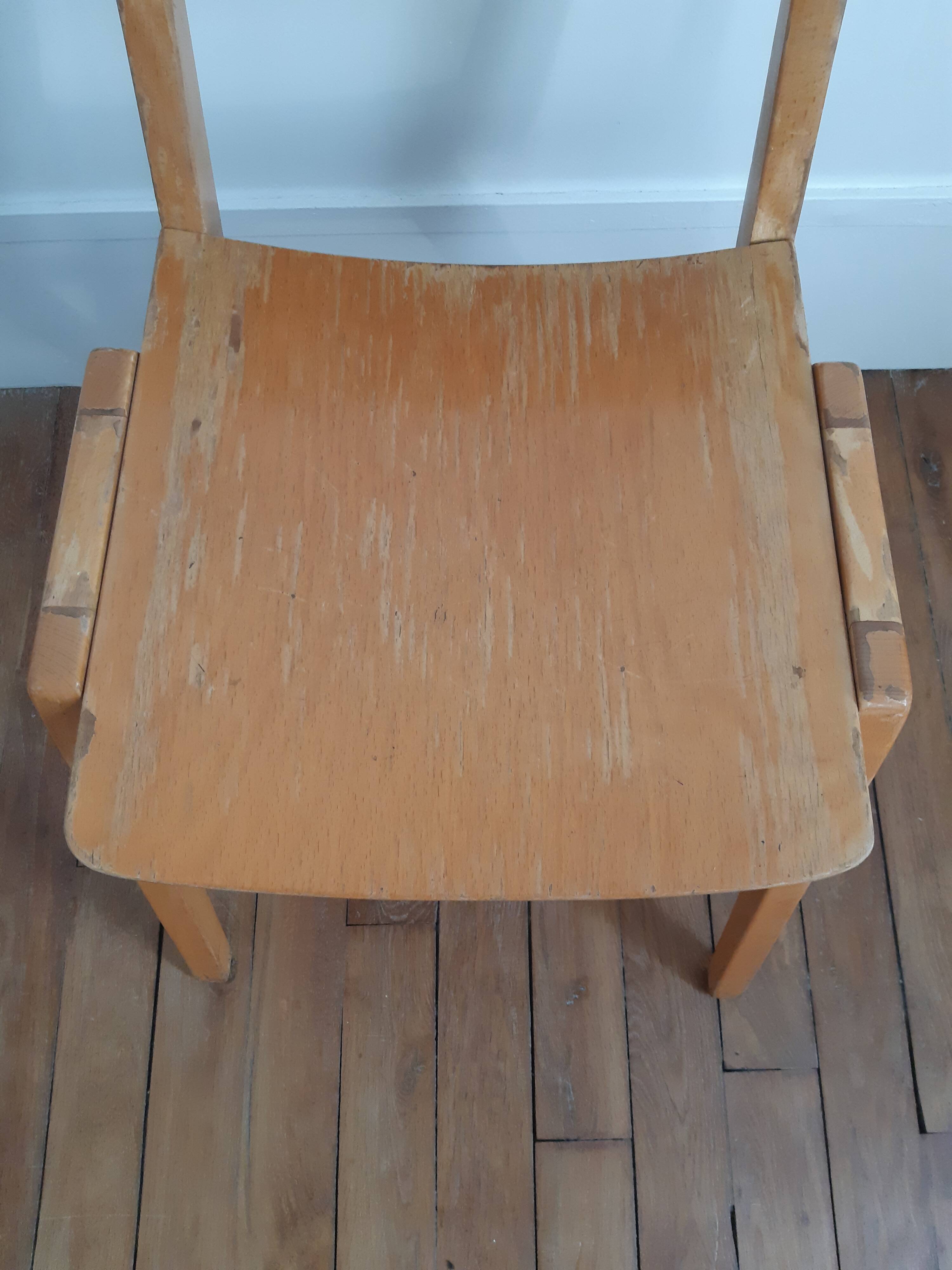 Scandinavian wooden chair