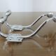 Pair of chrome metal pads 70s