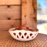 Plaster dish basket decoration