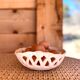 Plaster dish basket decoration