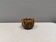 Candlestick in golden glaze by Danish ceramicist Michael Andersen