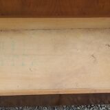 Chest of drawers of the 40s in walnut compass feet 3 drawers