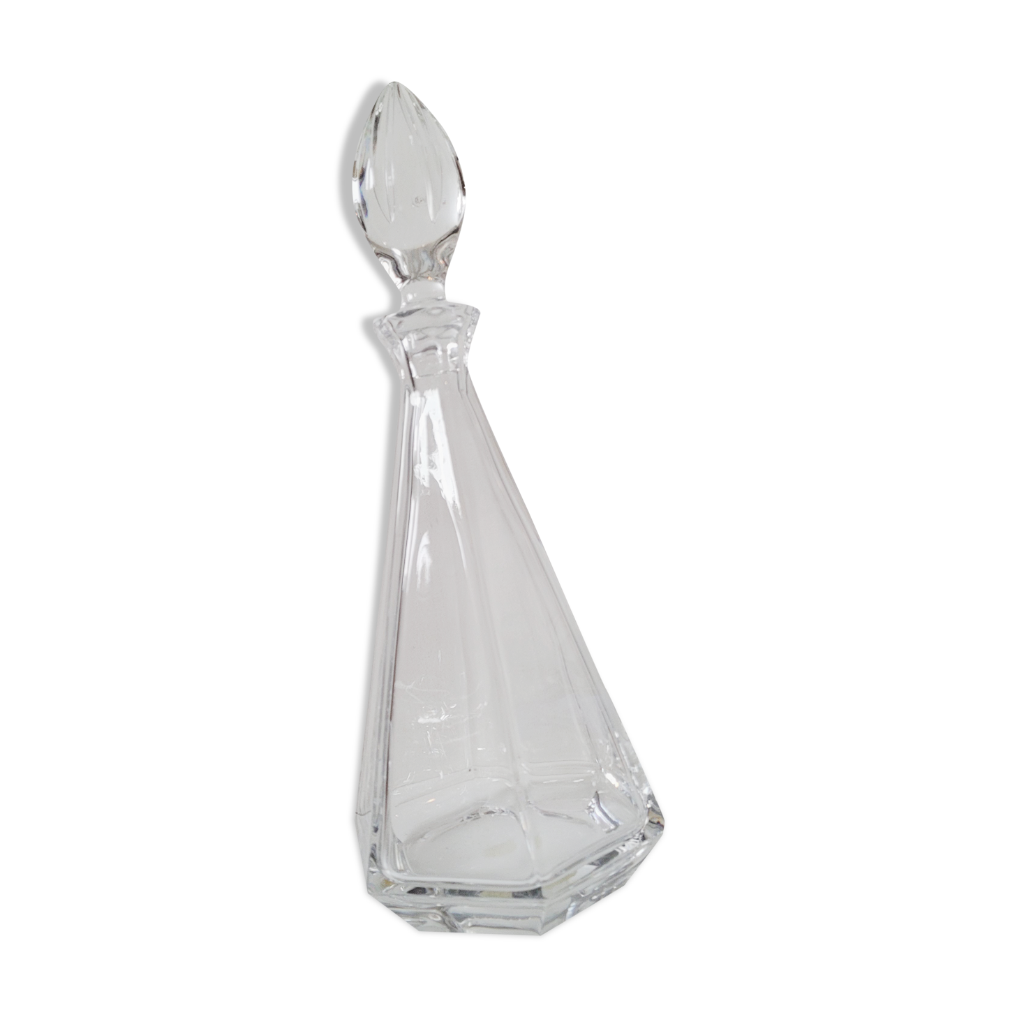 Pyramid crystal decanter
