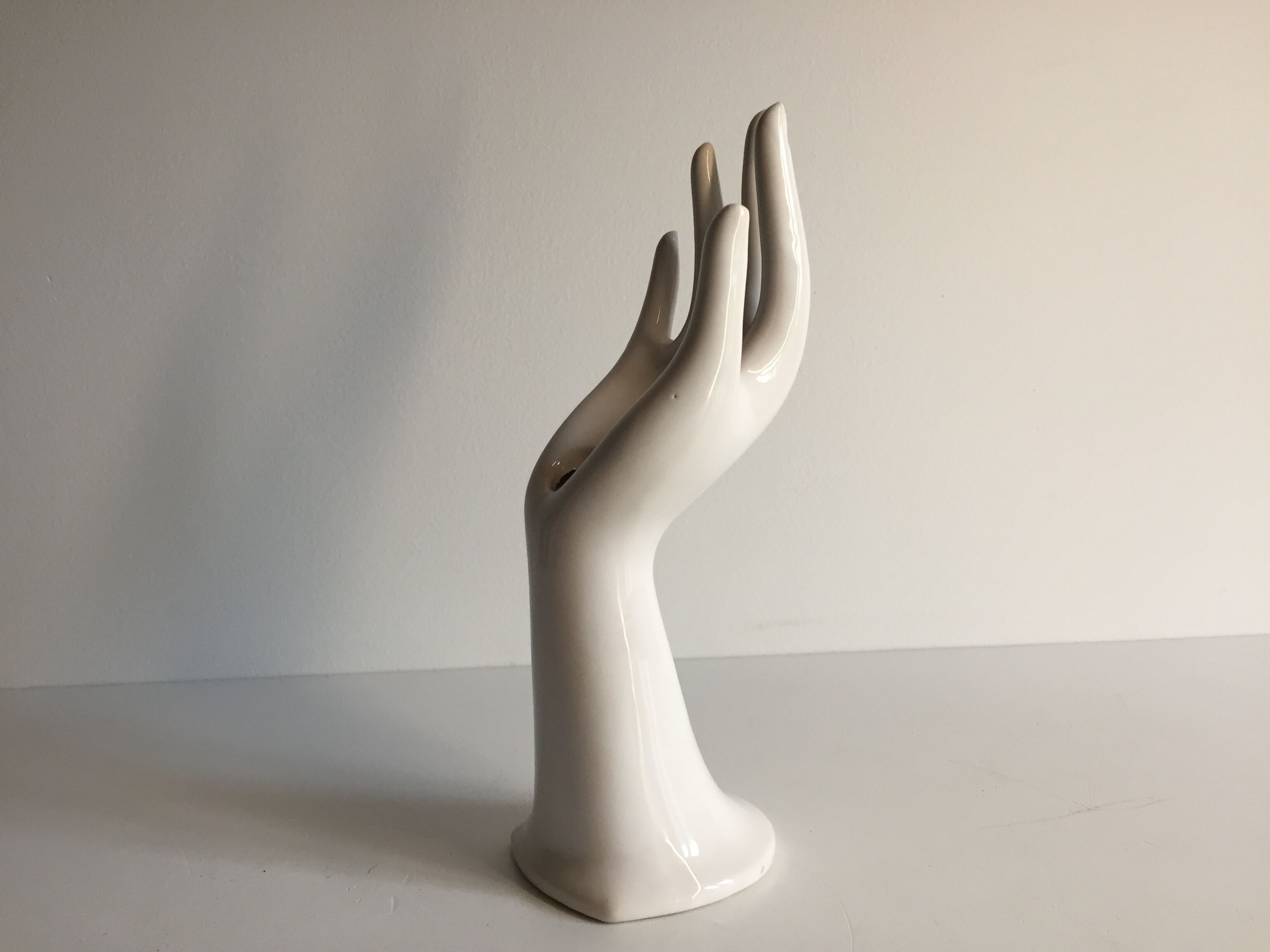 Hand vintage ceramic enamelled