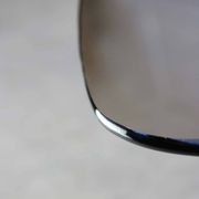 Italian Organic "Snake" Wooden and Smoked Glass Coffee Table, 1960s