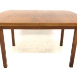 Scandinavian walnut dining table Sweden 1960
