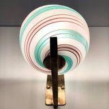 Rare Murano Glass and Brass Wall Light by Dino Martens for Aureliano Toso, Italy
